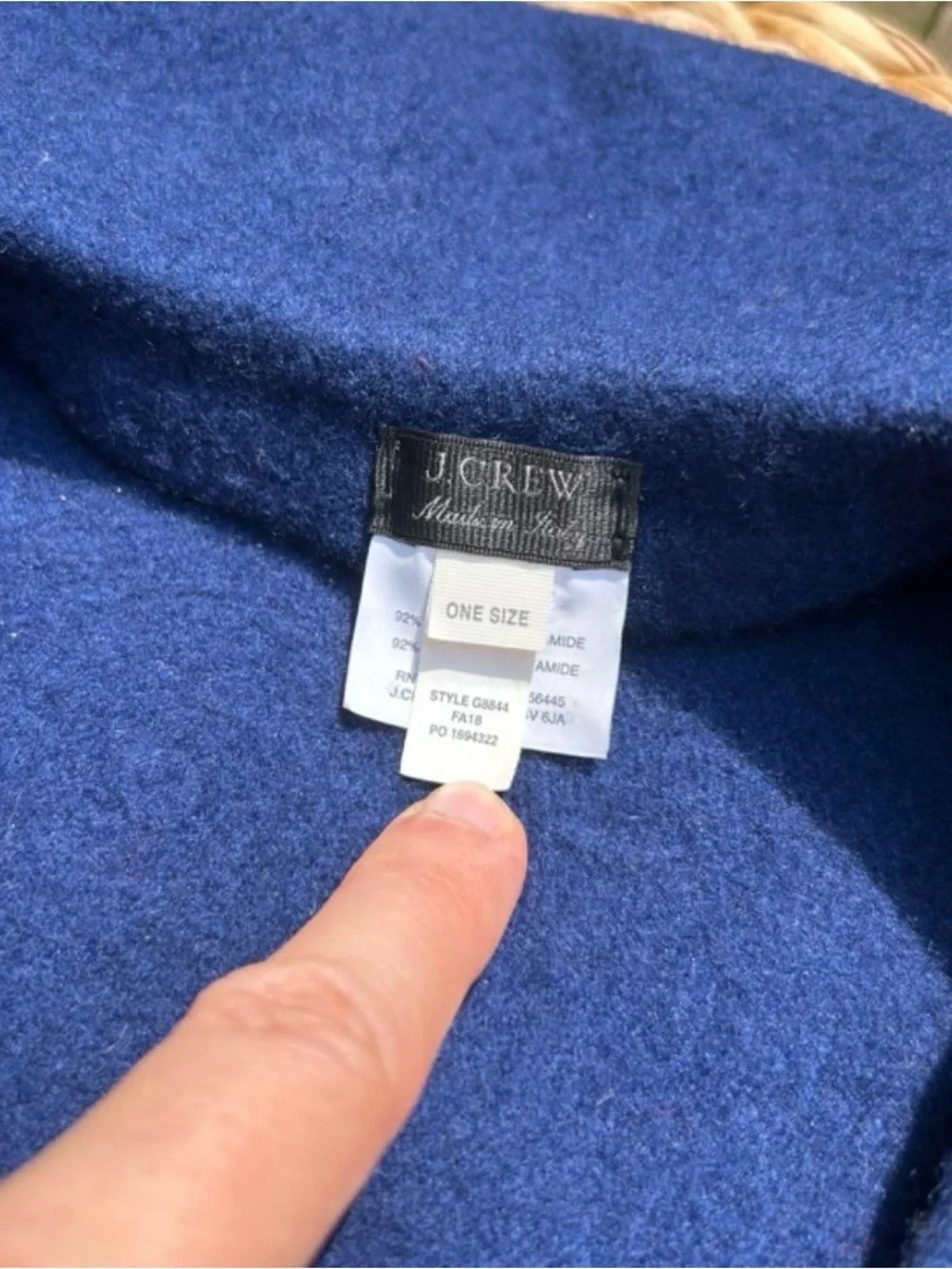 J. Crew Navy Wool Beret